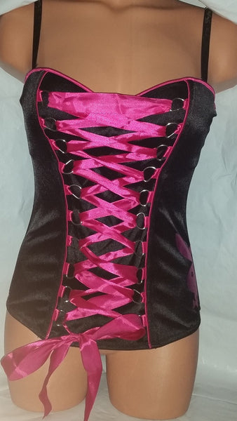 Sexy Lace-up Ribbon Corset Lingerie