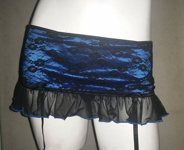 Flirty Skirted Panties with Garters - Assorted