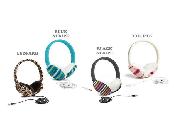 Chatties Wired Cozy Fashion Earmuffs with Built-in Speakers  - Assorted units