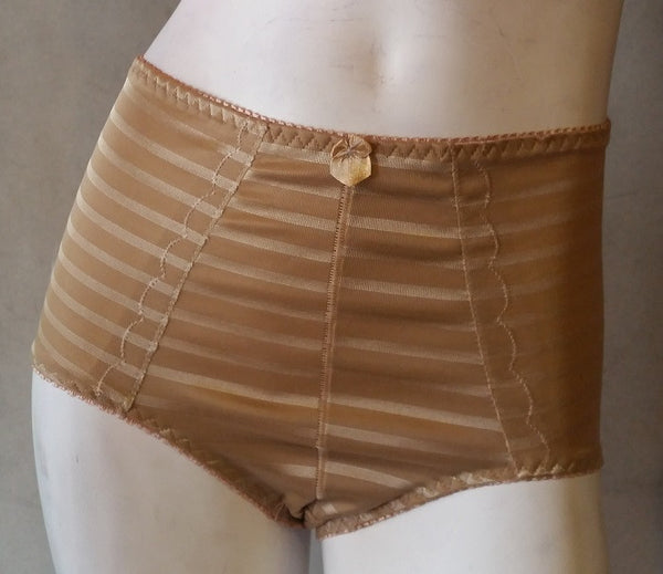 High-Waisted Gold-Striped Shaper Bottoms