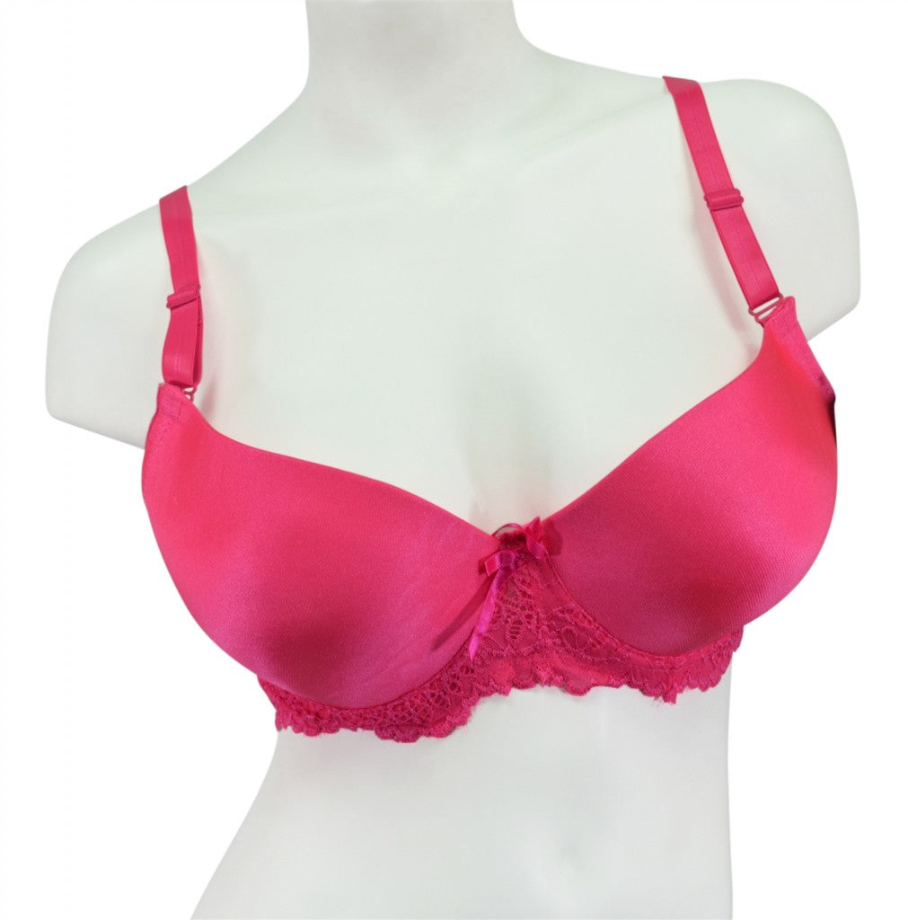 Plus-Size Hot Pink Full Coverage Bra – wholesalecamel