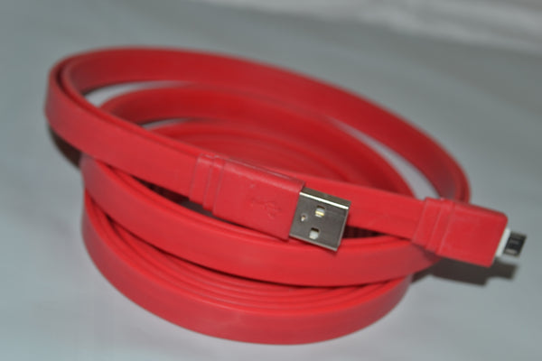 10ft Long USB TANGLE FREE Charging Cable - Assorted  Colors