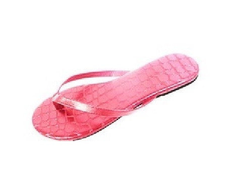 Women's Fashion Thong Flip-Flop Sandals with Crocodile-Embossed Footbed
