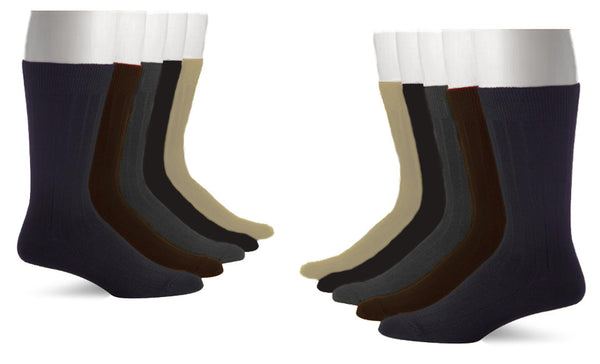 Wholesale - 5PK John Weitz Men's Dress Socks - Assorted Colors