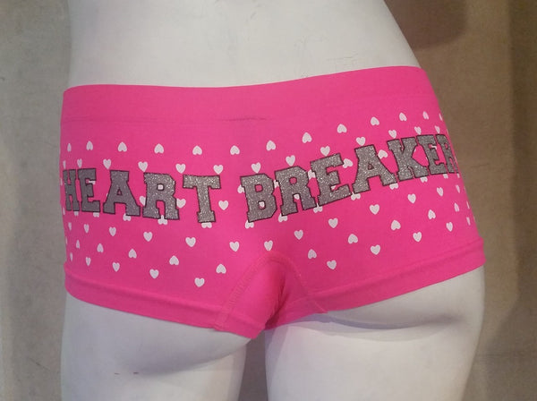 Hot Pink Heart Breaker Boyshorts