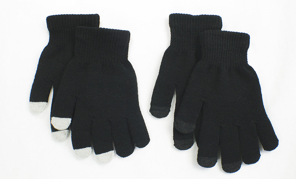 2 Pairs of Touchscreen Gloves Unisex