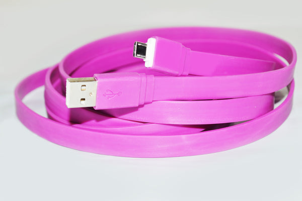 10ft Long USB TANGLE FREE Charging Cable - Assorted  Colors