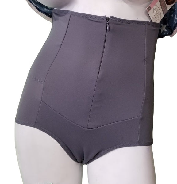 Kathy Ireland Hi-Waisted Shaper Briefs with Zipper