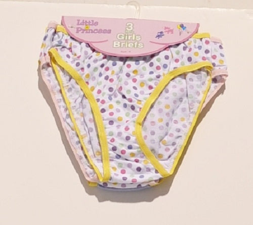 3pc Kids Panties On Hanger