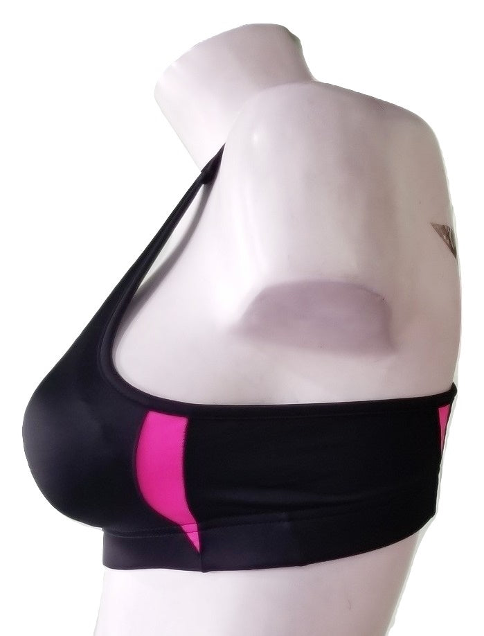 LA Gear Sports Bra - Black & Pink