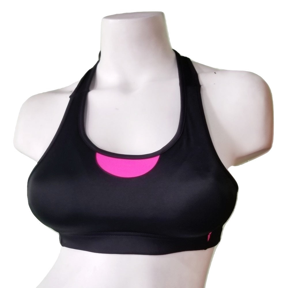 LA Gear Sports Bra - Black & Pink