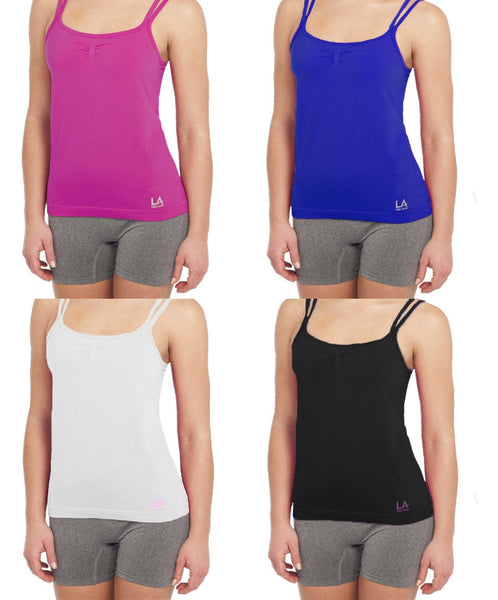 Women's Classic Athletic Fashion Cami Top - 12 Pack