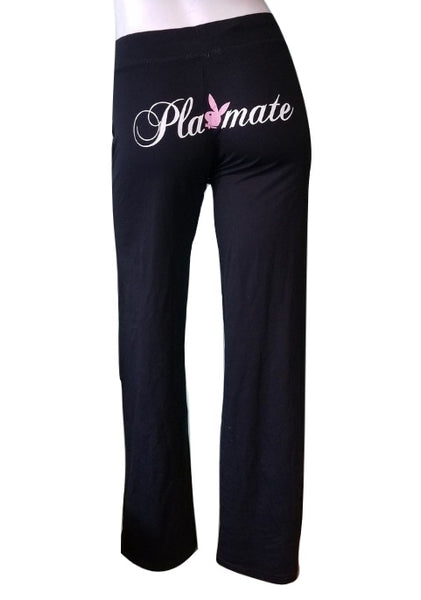 Playboy PJ Pants with Pink Gem Bunny