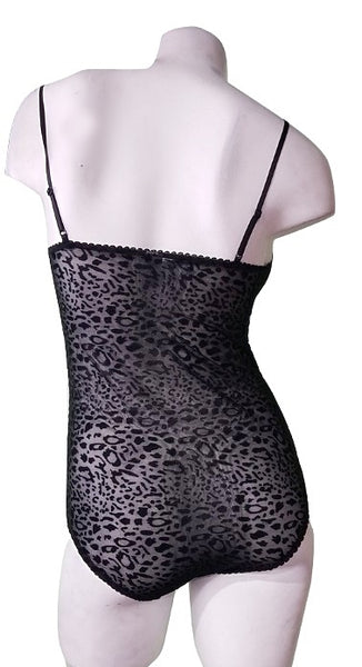 Animal Pattern Velvet & Mesh Teddy