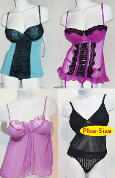 Beautiful Assortment of Sexy Plus-Size Lingerie and Nightwear